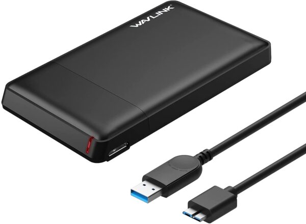WAVLINK USB 3.0 to SATA External Hard Drive Enclosure for 2.5 Inch SATA I/II/III/HDD/SSD